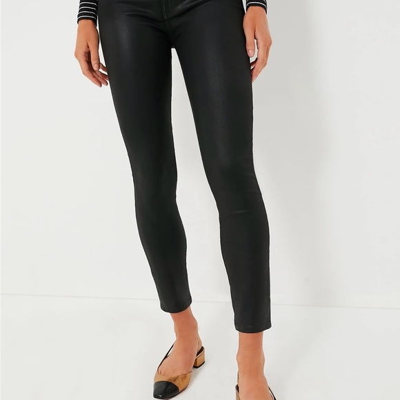 NWT 7 For All Mankind The Black Coated High Waist Ankle Skinny, 27 - Picture 2 of 16